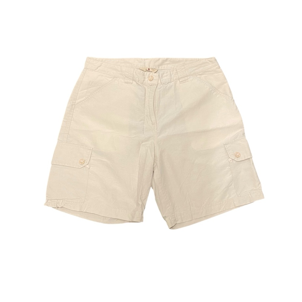 Wool rich Women's Stone Colored Lightweight Cargo Hiking Summer Shorts Sz 10